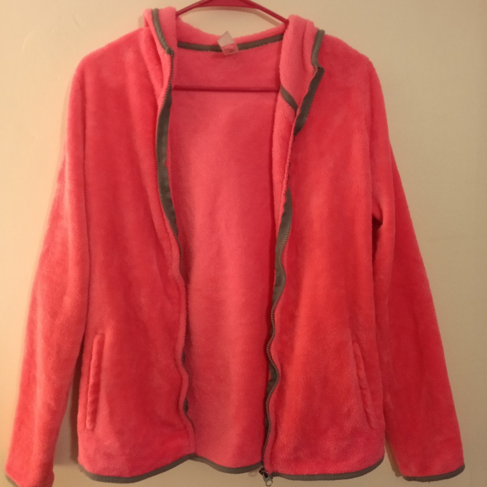 Bright pink fleece